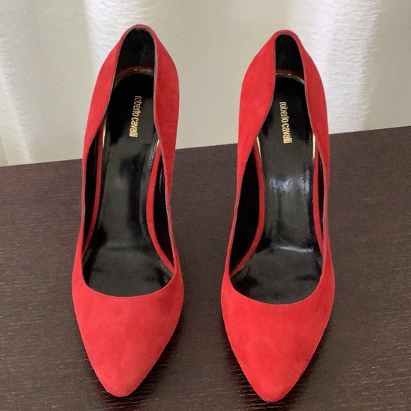 Roberto Cavalli high heels shoes, sz 40, color red - Picture 1 of 4